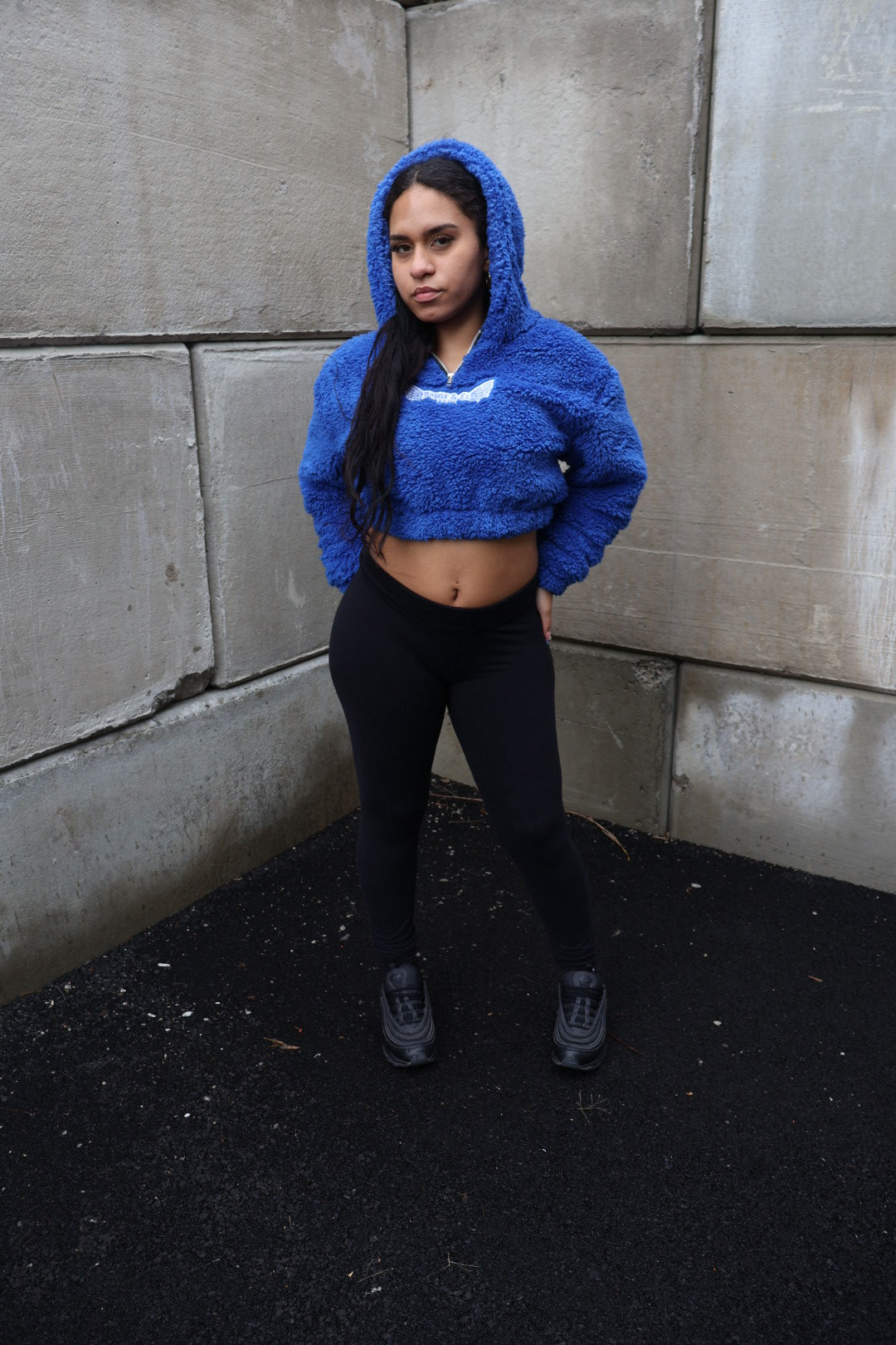 Crop Top Sherpa Hoodie