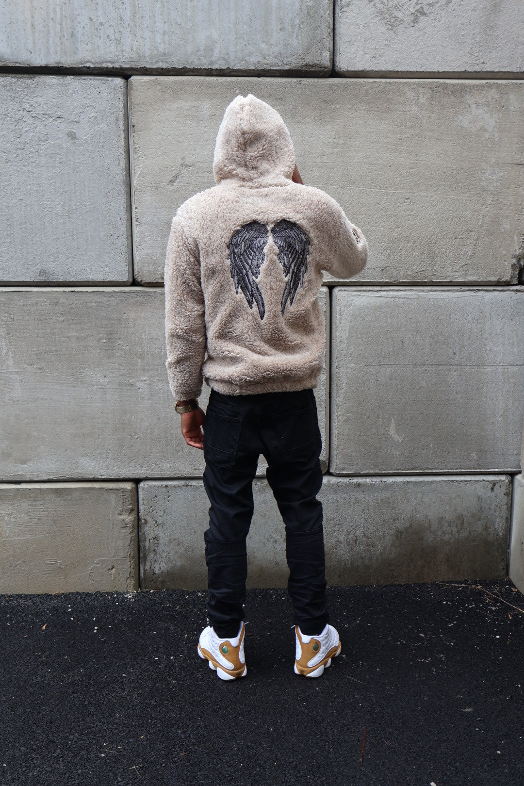 Cream Sherpa Hoodie