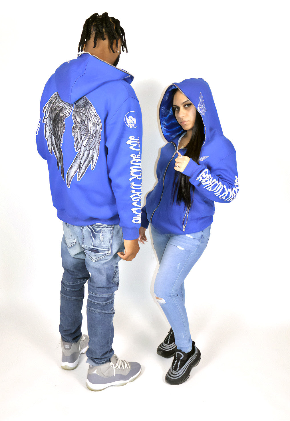 Full-Zip Angels & Co NY Hoodies